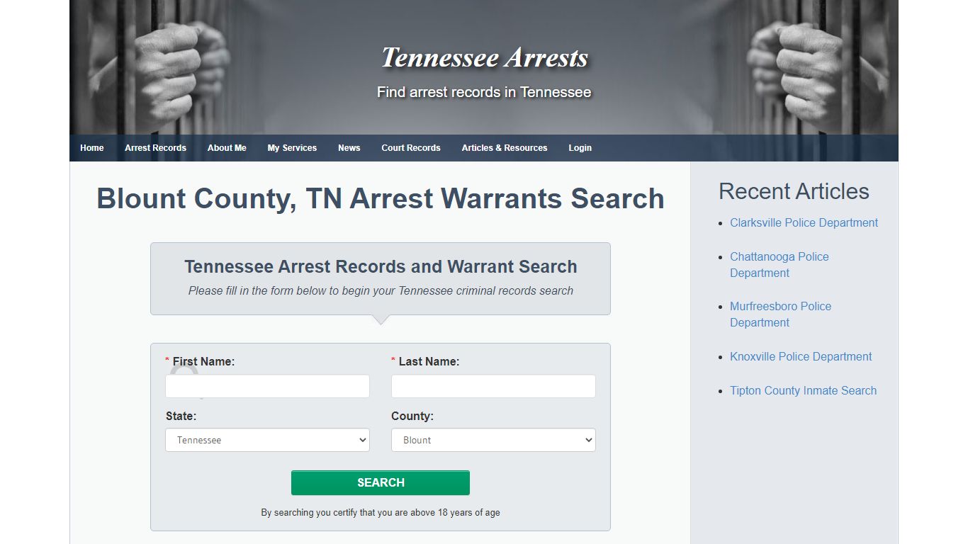 Blount County, TN Arrest Warrants Search - Tennessee Arrests